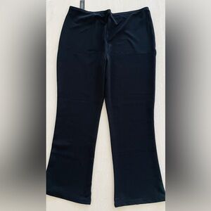 NWT Petite Plus Size 3X 3XL Black Stretch Pants Trousers